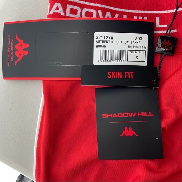 KAPPA NWT SANKE LEGGINGS FIERY RED BRIGHT WHITE - Picture 4 of 9